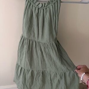 NWT criss cross open back ruffle hem cami dress from SHEIN